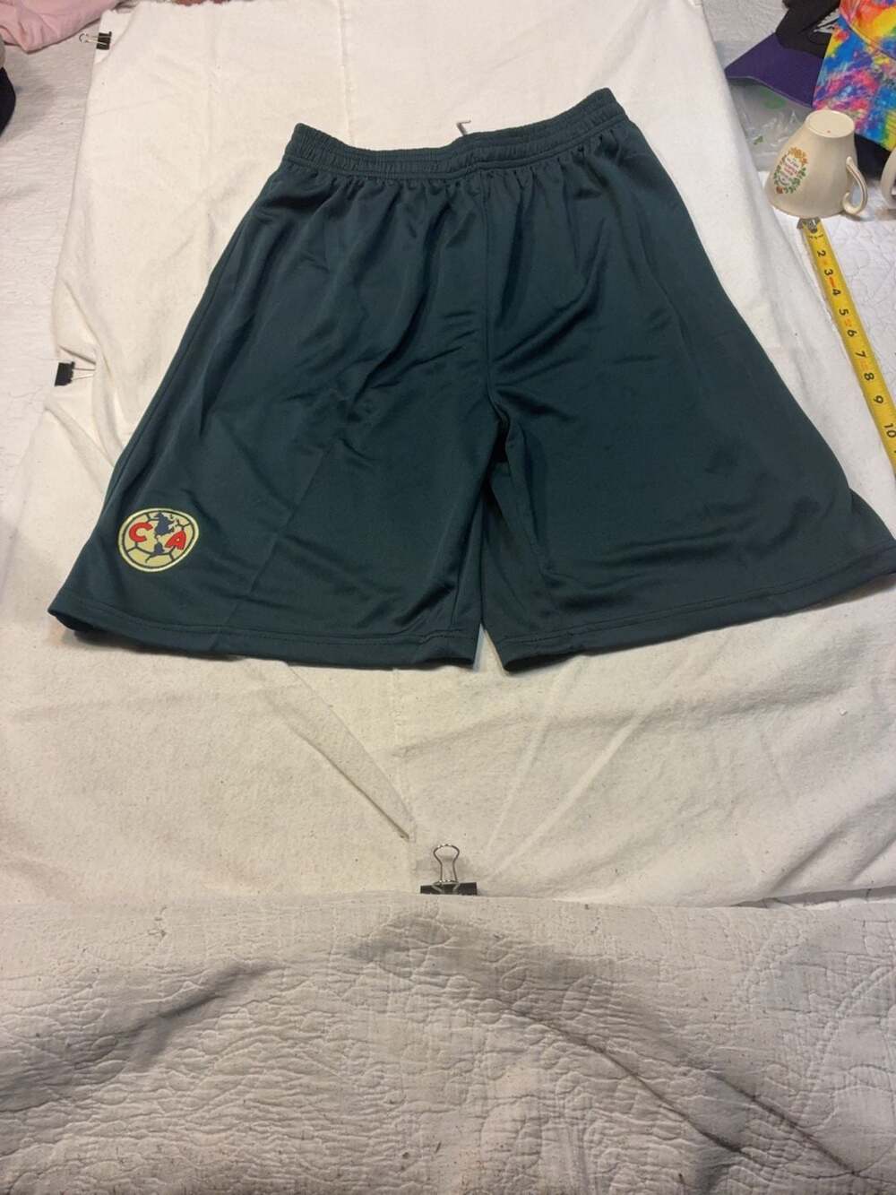 Club America Soccer Athletic Shorts Dark Green